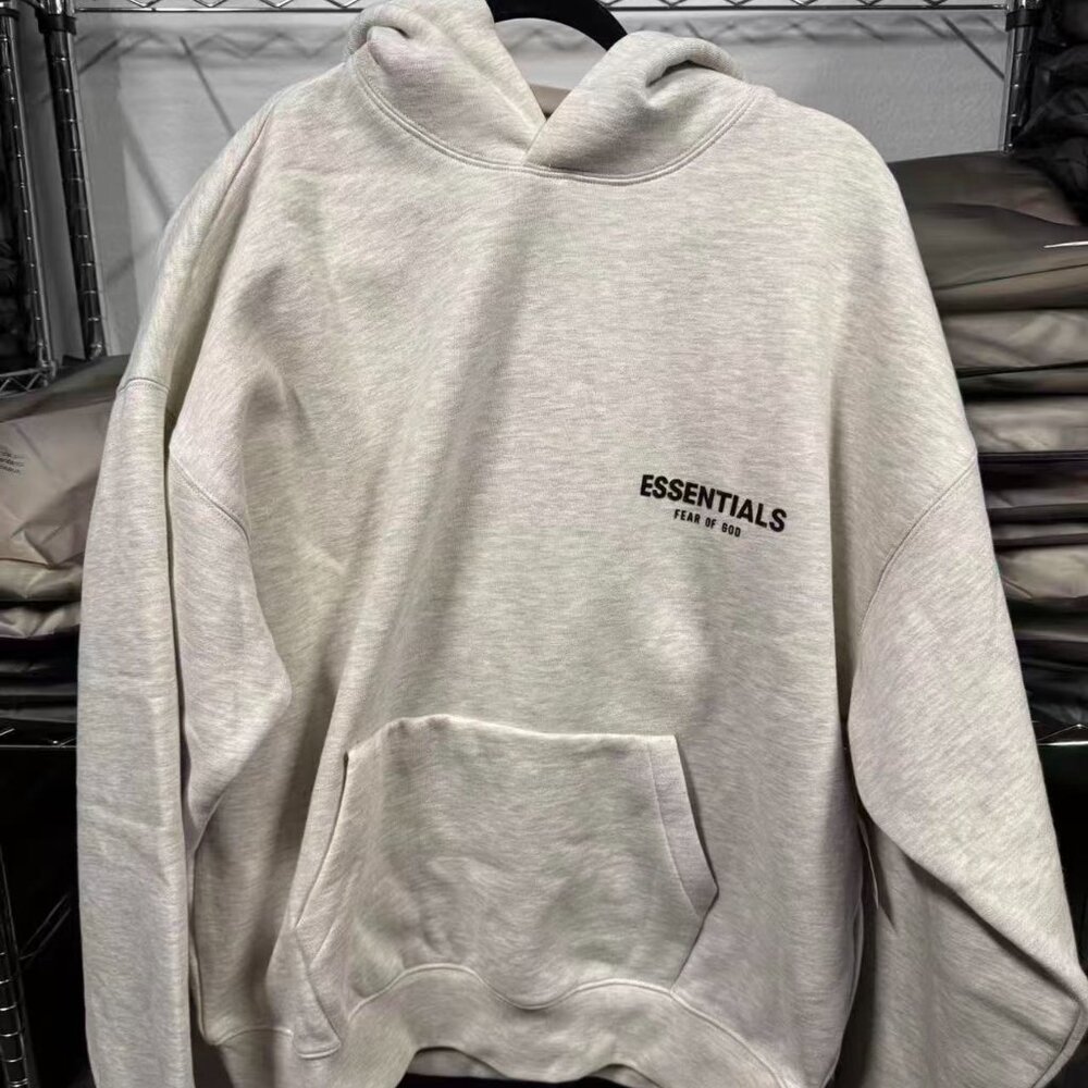 Combo Set Fear of God Essentials Light Oat Hoodie & Sweatpants BNWT Authentic ✅ - Picture 2 of 11